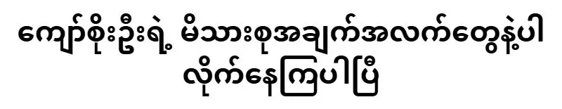 Family information of the famous Kyaw Soe Oo