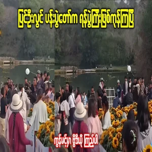 Crowded situation at the Pyin Oo Lwin Flower Festival
