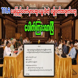 TNLA leaked confidential information discussed in Nay Pyi Taw