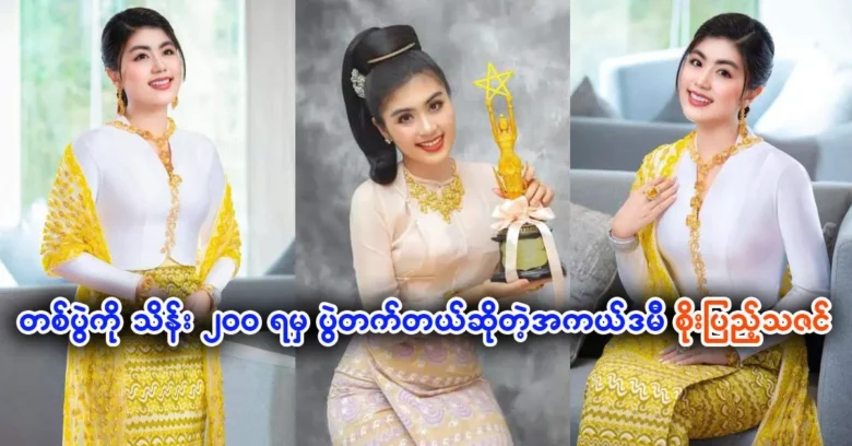 Actress Soe Pyae Thazin was attended the art event