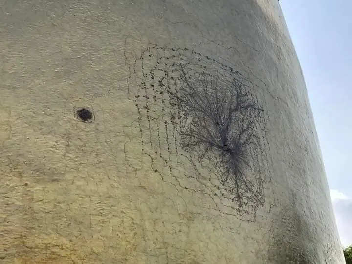 The Bagan Pagoda was damaged by lightning