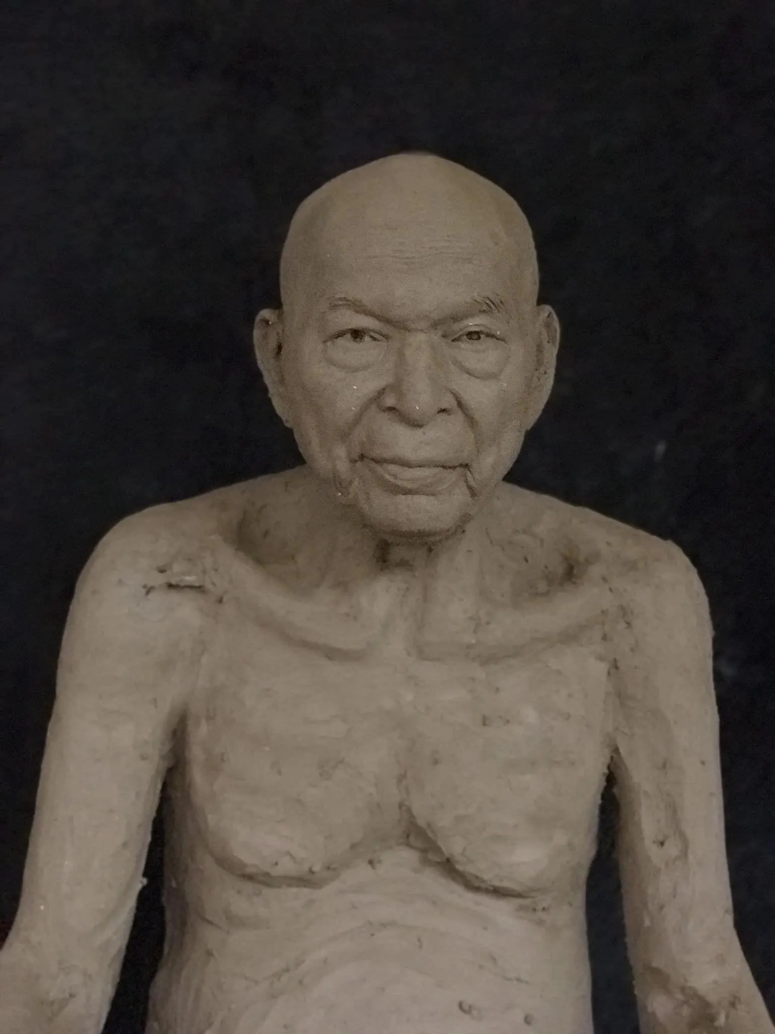 A replica silicone statue has been offered