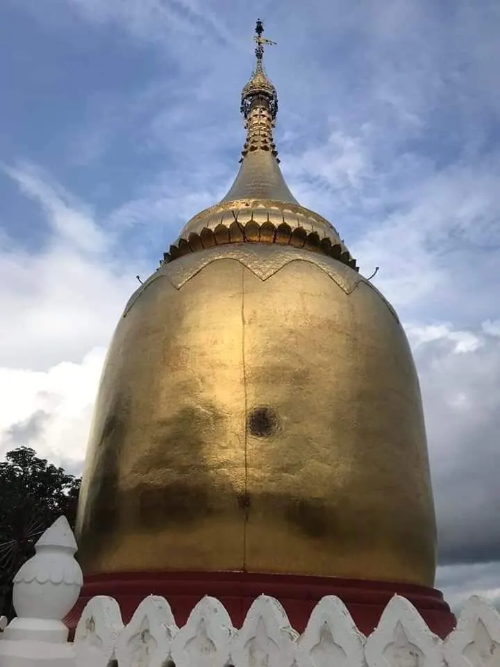 The Bagan Pagoda was damaged by lightning