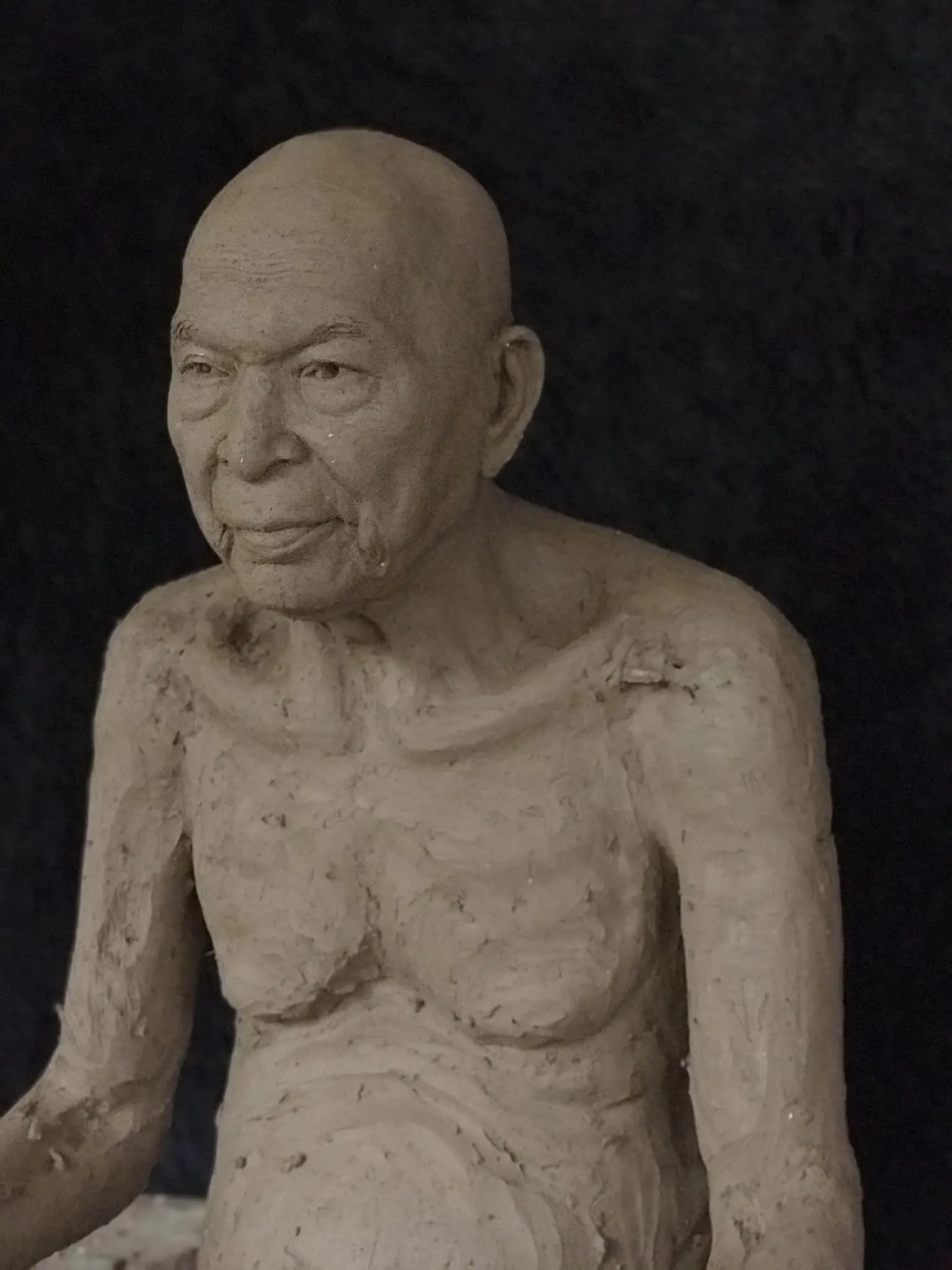 A replica silicone statue has been offered