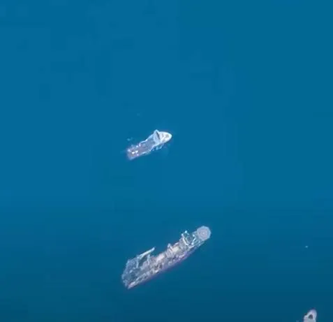 The process of the submarine that went to the Titanic