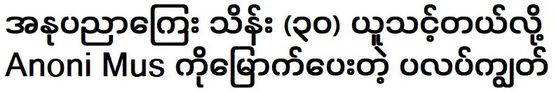 ฉันบอกอาโนนี มัสว่าพวกเขาควรเก็บเงินเพิ่มสำหรับงานศิลปะ