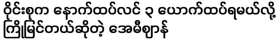 Ami Zan predicts that Wine Su Khaing Thein will be more famous