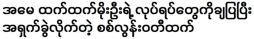 Sat Loon Wati Htet after showing the actions of Htet Moe Oo