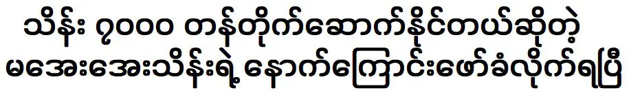 The story of Ma Aye Aye Thein can build a new house and been revealed