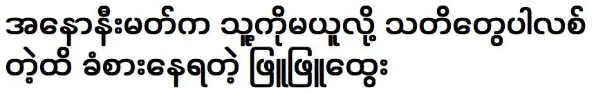 About Anonymous and Phyu Phyu Htwe becoming famous and successful