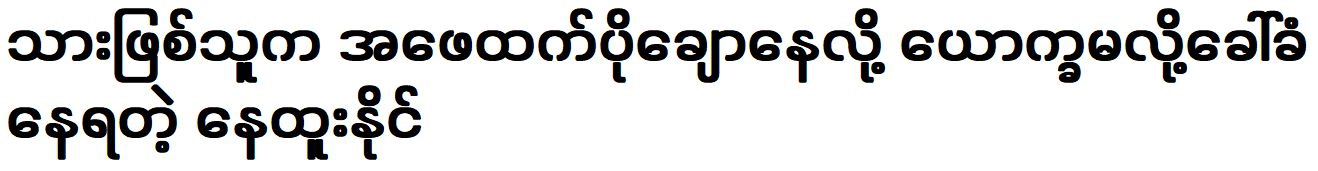 Son of Ne Htoo Naing, who is famous for being so handsome