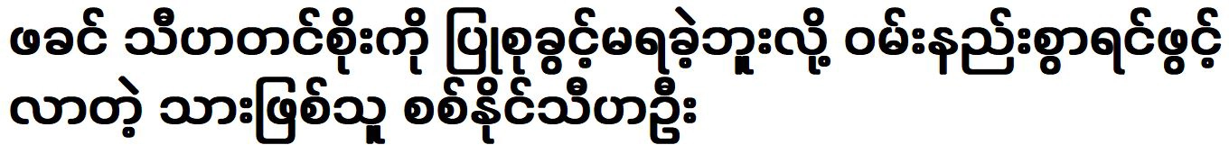 Sat Naing Thiha Oo was not allowed to take care of Thiha Tin Soe